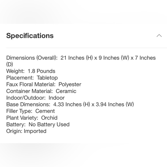 Potted Faux Orchid Flower Plant - Picture 6 of 6